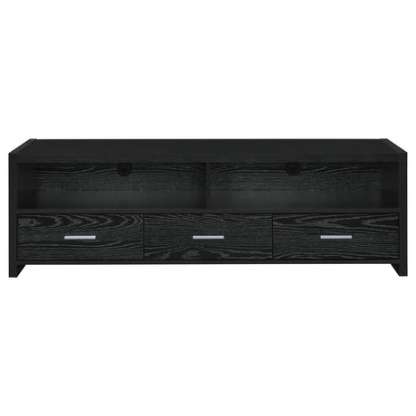 Alton Black Oak 62" 3-Drawer TV Console from Coaster - Luna Furniture