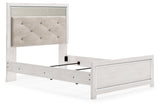 Altyra White Full Upholstered Panel Bed from Ashley - Luna Furniture