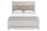 Altyra White Full Upholstered Panel Bed from Ashley - Luna Furniture