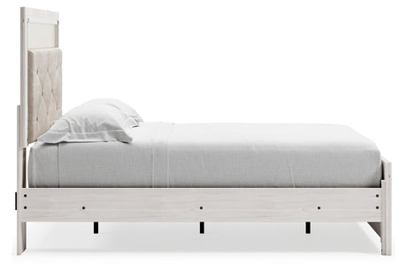 Altyra White Full Upholstered Panel Bed from Ashley - Luna Furniture