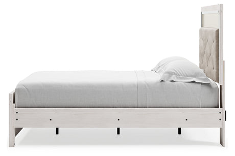 Altyra White Full Upholstered Panel Bed from Ashley - Luna Furniture