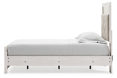 Altyra White Twin Upholstered Panel Bed from Ashley - Luna Furniture