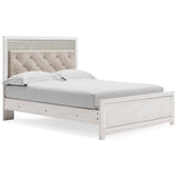 Altyra White Upholstered LED Panel Bedroom Set from Ashley - Luna Furniture