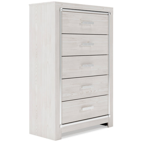 Altyra White Upholstered LED Youth Panel Bedroom Set from Ashley - Luna Furniture