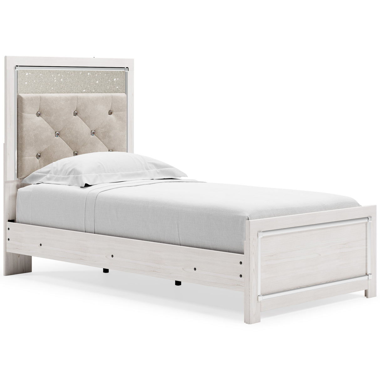 Altyra White Upholstered LED Youth Panel Bedroom Set from Ashley - Luna Furniture