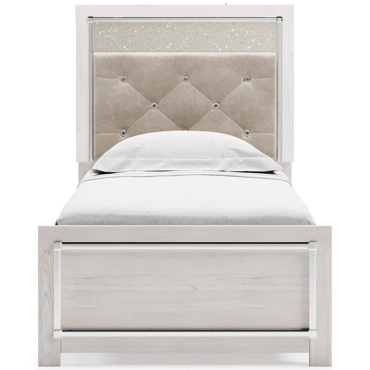 Altyra White Upholstered LED Youth Panel Bedroom Set from Ashley - Luna Furniture