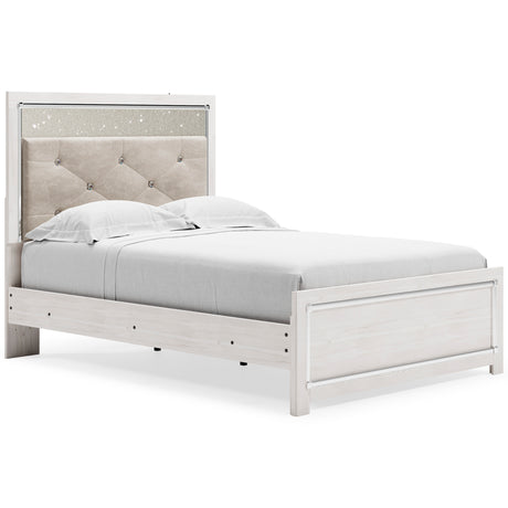 Altyra White Upholstered LED Youth Panel Bedroom Set from Ashley - Luna Furniture