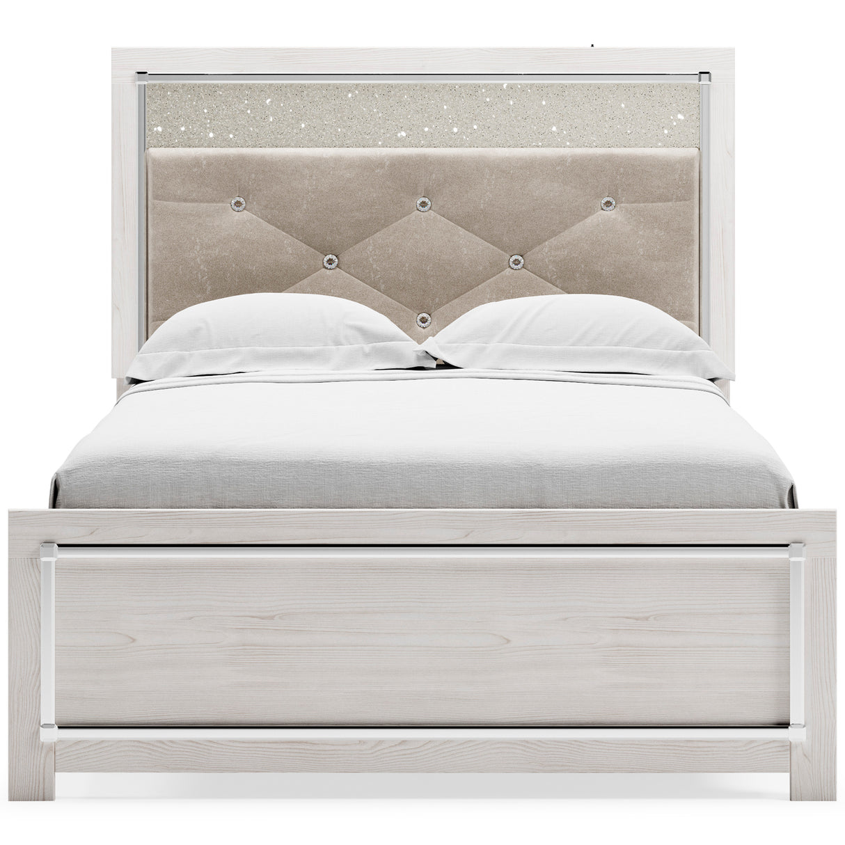 Altyra White Upholstered LED Youth Panel Bedroom Set from Ashley - Luna Furniture
