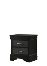 Amalia Black Nightstand from Crown Mark - Luna Furniture