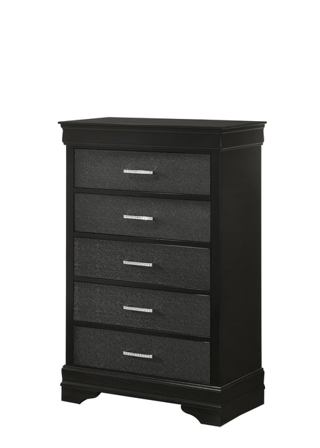 Amalia Black Panel Youth Bedroom Set from Crown Mark - Luna Furniture