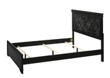 Amalia Black Queen Panel Bed from Crown Mark - Luna Furniture