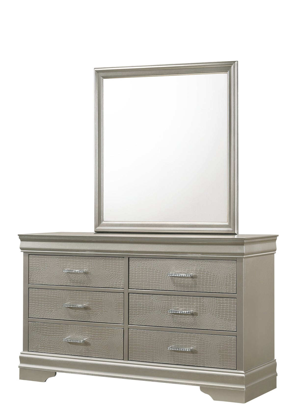 Amalia Champagne Silver Dresser from Crown Mark - Luna Furniture