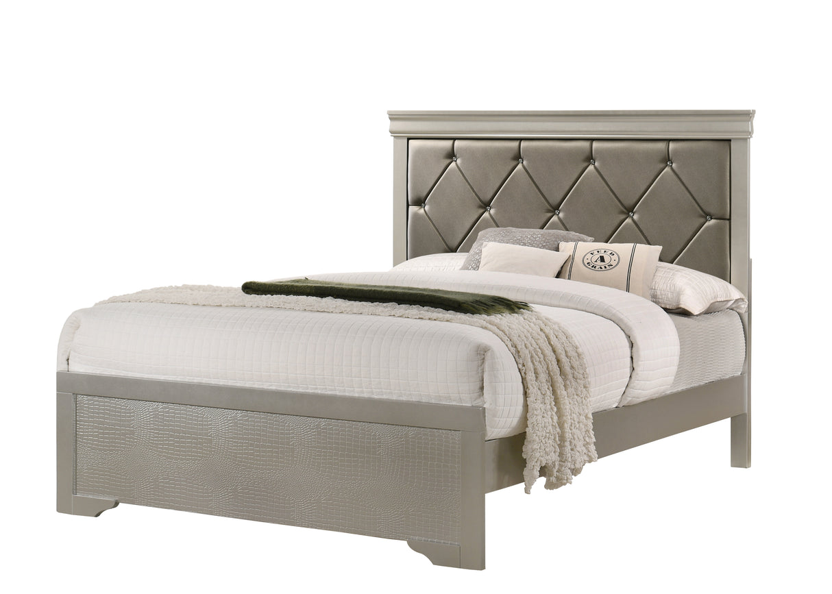 Amalia Champagne Silver Panel Youth Bedroom Set from Crown Mark - Luna Furniture