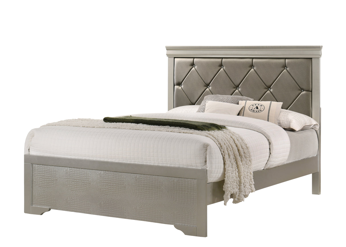 Amalia Champagne Silver Panel Youth Bedroom Set from Crown Mark - Luna Furniture