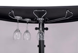 Amarillo Black and Chrome 2-Tier Bar Unit from Coaster - Luna Furniture