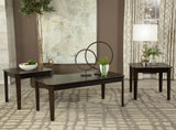 Amaro Dark Brown 3-Piece Occasional Set from Coaster - Luna Furniture