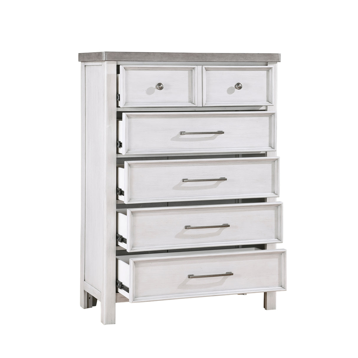 Ambrose Antique White/Gray Chest from Homelegance - Luna Furniture