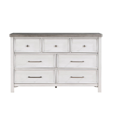 Ambrose Antique White/Gray Dresser from Homelegance - Luna Furniture