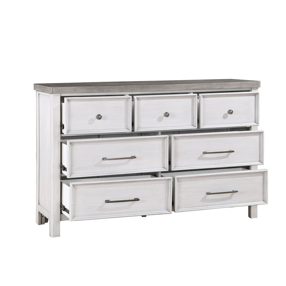 Ambrose Antique White/Gray Dresser from Homelegance - Luna Furniture