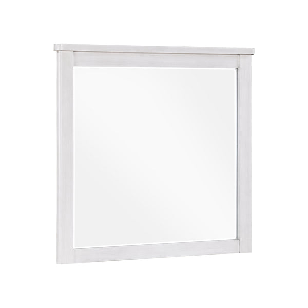 Ambrose Antique White/Gray Mirror (Mirror Only)