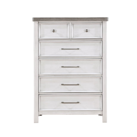 Ambrose Antique White/Gray Chest from Homelegance - Luna Furniture
