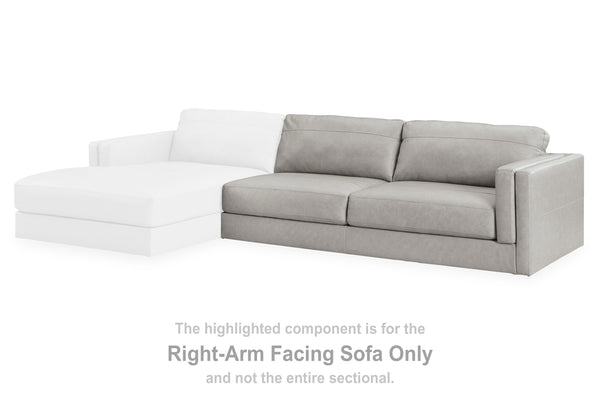 Amiata Glacier Right-Arm Facing Sofa