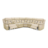 Amite Beige 6-Piece Power Reclining Sectional from Homelegance - Luna Furniture