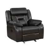 Amite Dark Gray Glider Reclining Chair from Homelegance - Luna Furniture