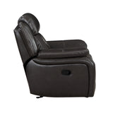 Amite Dark Gray Glider Reclining Chair from Homelegance - Luna Furniture
