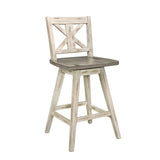 Amsonia Gray/White X-Back Counter Height Set from Homelegance - Luna Furniture