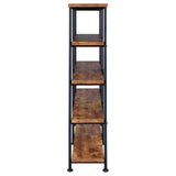 Analiese Antique Nutmeg 4-Shelf Open Bookcase from Coaster - Luna Furniture