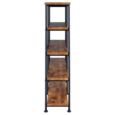 Analiese Antique Nutmeg 4-Shelf Open Bookcase from Coaster - Luna Furniture