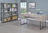 Analiese Gray Driftwood 4-Drawer Writing Desk from Coaster - Luna Furniture