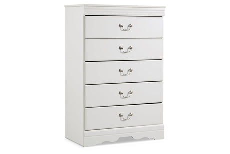Anarasia White Chest of Drawers from Ashley - Luna Furniture