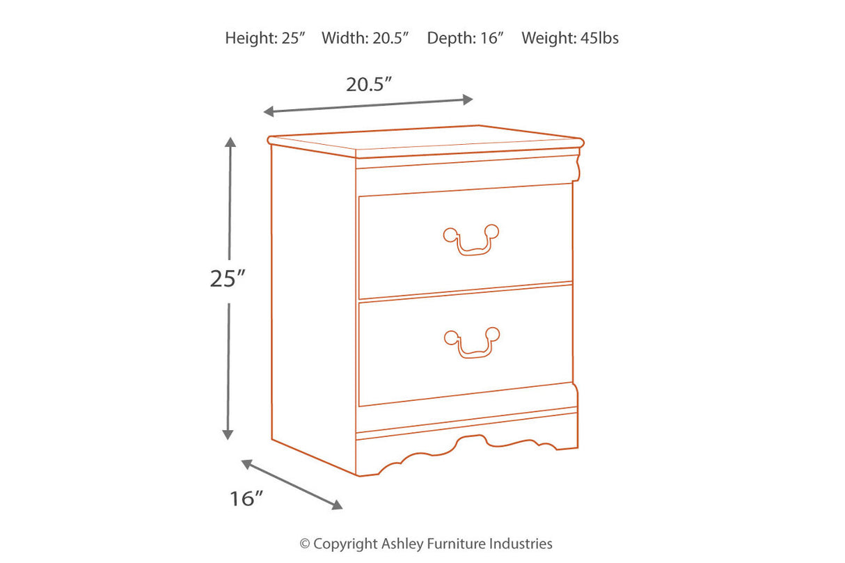 Anarasia White Nightstand from Ashley - Luna Furniture