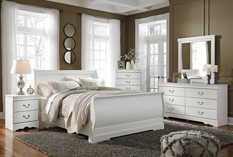 Anarasia White Sleigh Bedroom Set from Ashley - Luna Furniture