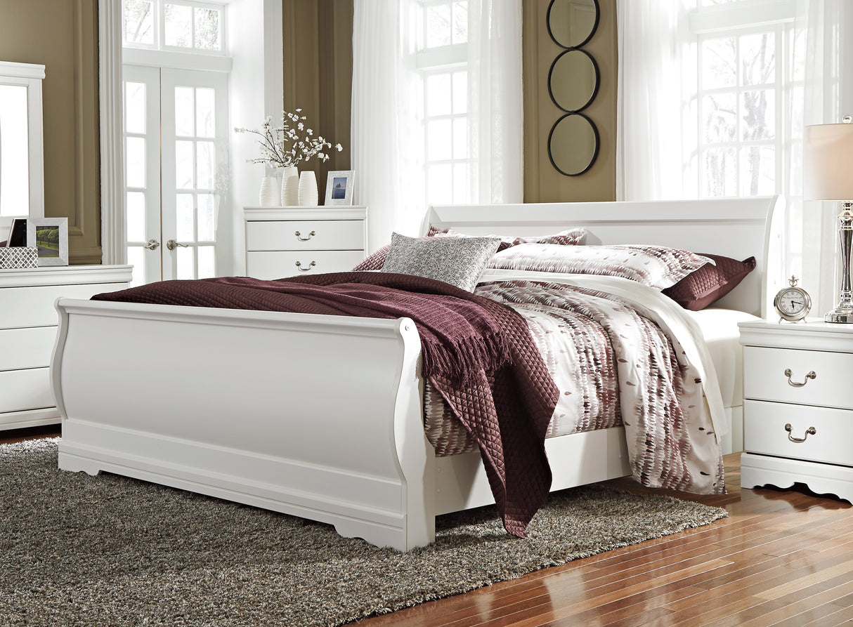 Anarasia White Sleigh Bedroom Set from Ashley - Luna Furniture