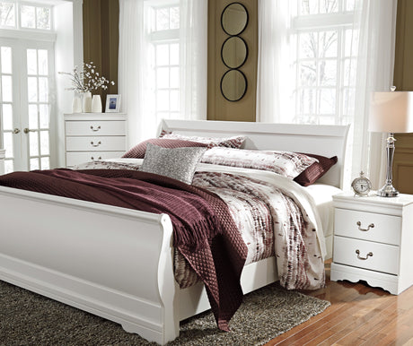 Anarasia White Sleigh Bedroom Set from Ashley - Luna Furniture
