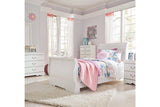Anarasia White Twin Sleigh Bed from Ashley - Luna Furniture