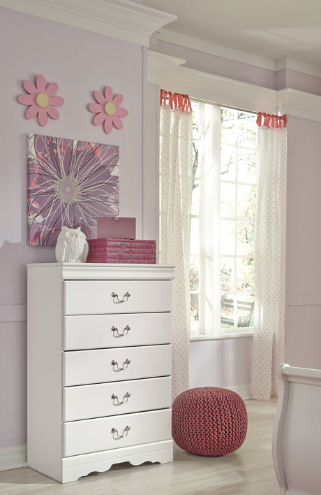 Anarasia White Youth Sleigh Bedroom Set from Ashley - Luna Furniture
