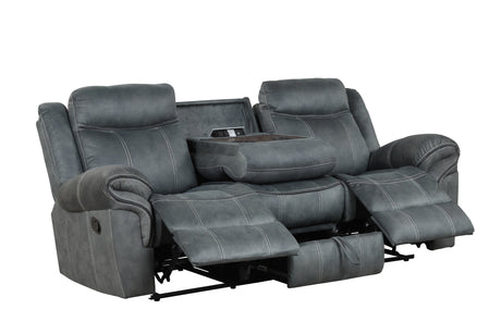Andres Gray 3-Piece Reclining Living Room Set from Happy Homes - Luna Furniture
