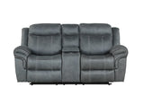 Andres Gray 3-Piece Reclining Living Room Set from Happy Homes - Luna Furniture