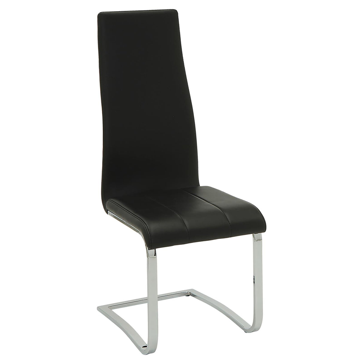 Anges White High Gloss and Black 5-Piece Dining Set from Coaster - Luna Furniture