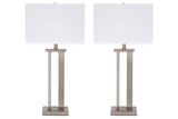 Aniela Silver Finish Table Lamp from Ashley - Luna Furniture