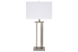 Aniela Silver Finish Table Lamp from Ashley - Luna Furniture