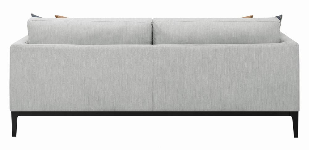 Apperson Light Gray Cushioned Back Sofa from Coaster - Luna Furniture
