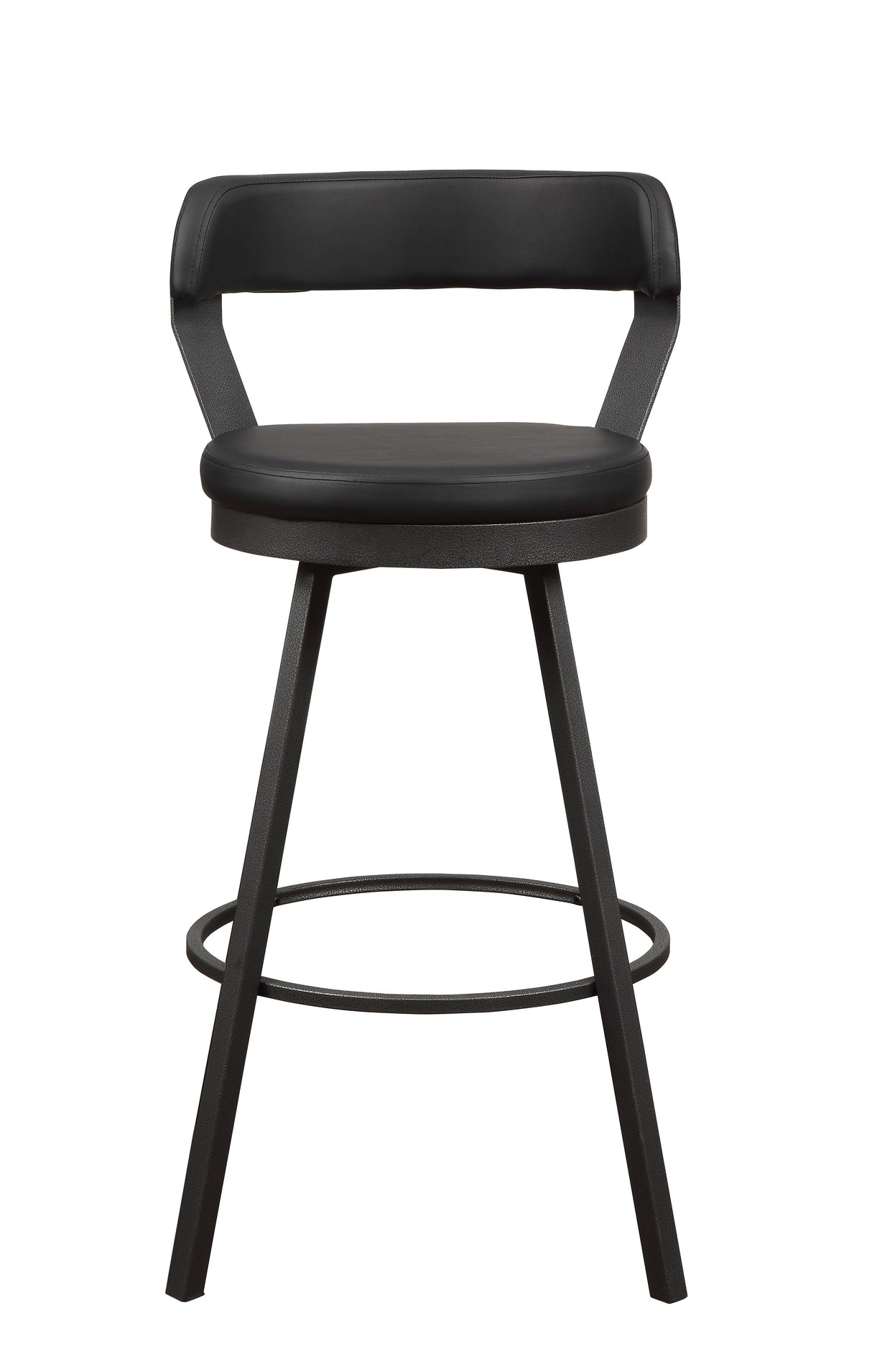 Appert Black/Dark Gray Swivel Pub Height Chair, Set of 2 from Homelegance - Luna Furniture