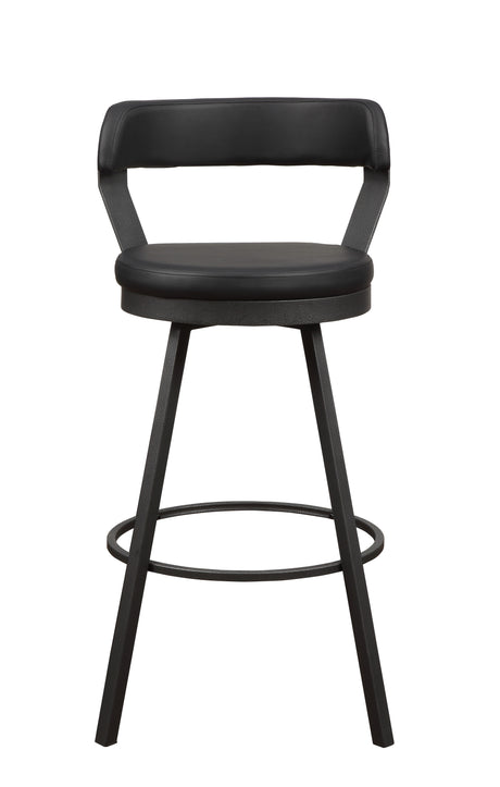 Appert Black/Dark Gray Swivel Pub Height Chair, Set of 2 from Homelegance - Luna Furniture