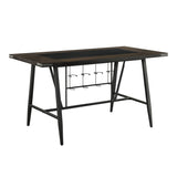 Appert Brown/Dark Gray Counter Height Table from Homelegance - Luna Furniture
