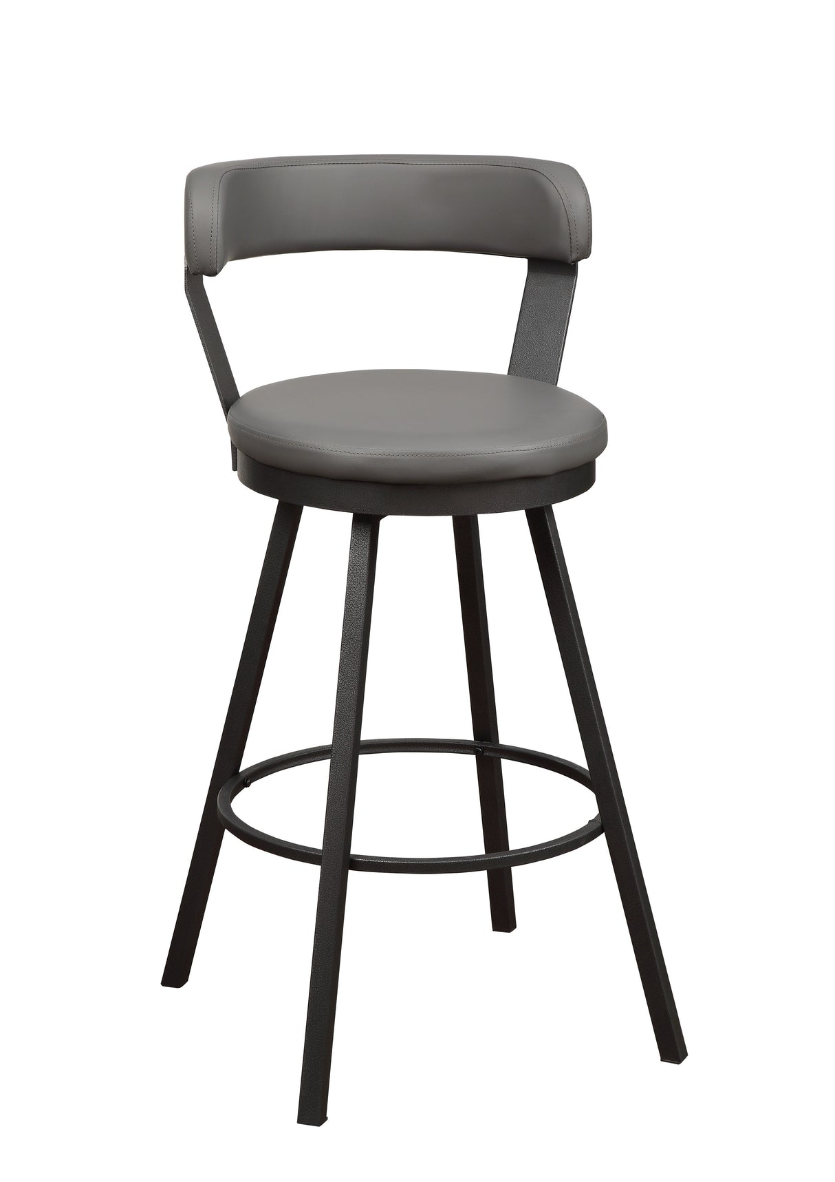 Appert Gray/Dark Gray Swivel Pub Height Chair, Set of 2 from Homelegance - Luna Furniture